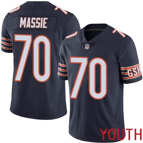 Chicago Bears Limited Navy Blue Youth Bobby Massie Home Jersey NFL Football 70 Vapor Untouchable